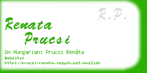 renata prucsi business card